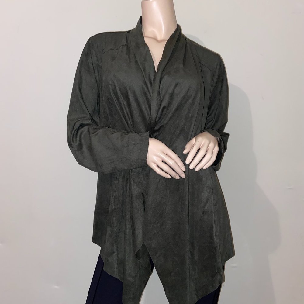 Torrid Suede Drape Front Jacket - Torrid 2, 2X